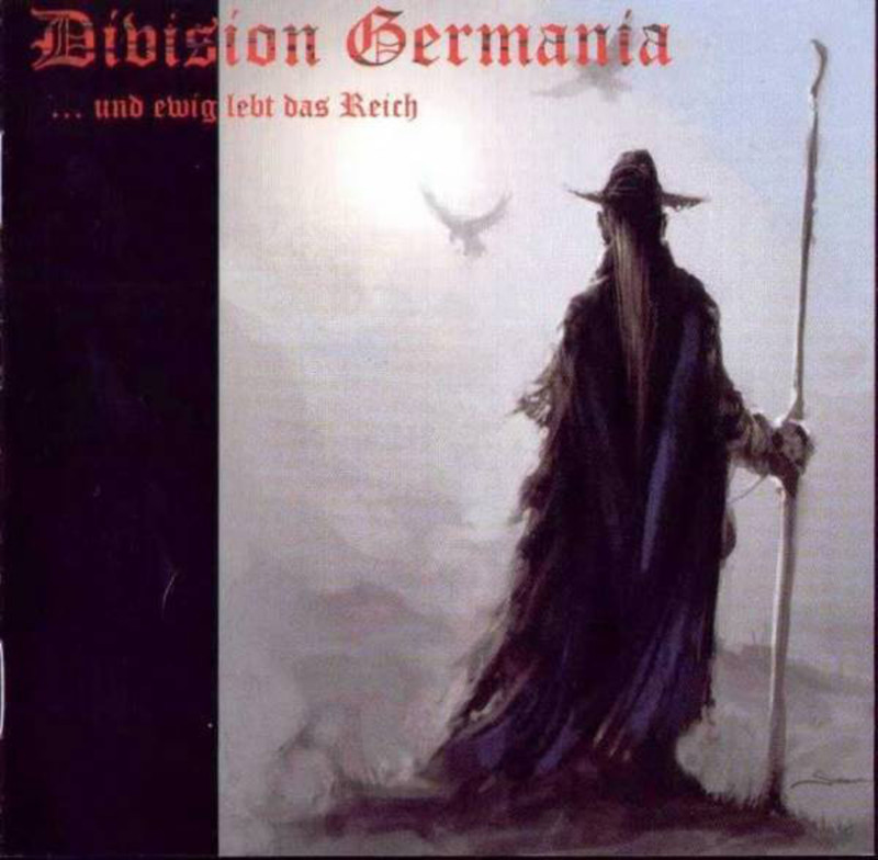 Laut der germanischen Mythologie erkunden zwei Raben mit den Namen Hugin und Munin für Göttervater Odin die Welt. Auf dem CD-Cover der deutschen Hammerskin-Band Division Germania ist dies gezeichnet.