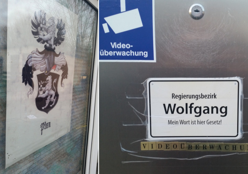 Im Oktober 2016 erschoss der Reichsbürger Wolfgang Plan in Georgensgmünd bei Nürnberg einen Polizisten, der seine Waffen konfiszieren wollte. Plan hatte - ein typischer Habitus von Reichsbürgern - sein Grundstück zu einem eigenen Regierungsbezirk erklärt und für diesen ein Wappen entworfen. Er wurde im Oktober 2017 vom Landgericht Nürnberg-Fürth wegen Mordes zu einer lebenslangen Freiheitsstrafe verurteilt.