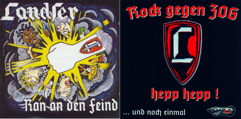 Die Landser-Veröffentlichungen »Ran an den Feind« und »Rock gegen ZOG« erschienen 2000 und 2003.