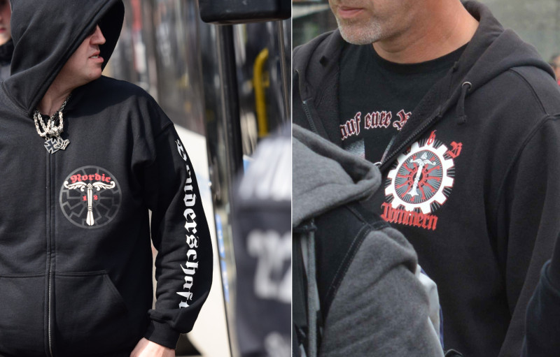 Die NS-Irminsul ist häufig Bestandteil von Gruppenkennzeichen. Zusammen mit der Schwarzen Sonne und dem Schriftzug Nordic 12 bildet sie das Kennzeichen der Neonazigruppe Nordic 12. Im Gruppensymbol des Kameradschaftsbund Bargischow (bei Anklam, Vorpommern) ist sie mit einer stilisierten Schwarzen Sonne, dem Zahnrad und der Aufschrift »KbB Pommern« zu sehen.