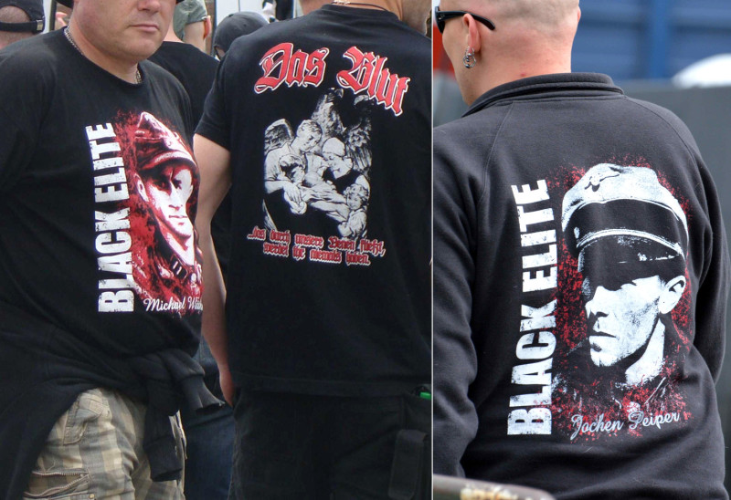 »Black Elite« ist eine »T-Hemd Serie einst großer Kämpfer«, die von einem Neonazi-Versand aus Niedersachsen angeboten wird. Die Shirt-Motive zeigen die Bilder des SS-Hauptsturmführers Michael Wittmann und des Standartenführers der Waffen-SS Jochen Peiper. Wittmann gilt mit 138 offiziellen Abschüssen als einer der erfolgreichste Panzerkommandant des Zweiten Weltkrieges – und extrem Rechten als »Kriegsheld«. Peiper wurde 1946 wegen Kriegsverbrechen zum Tode verurteilt, jedoch später begnadigt.