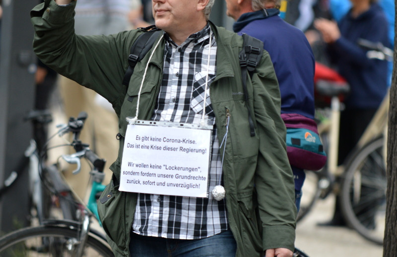 Teilnehmer einer »Hygienedemo« im Mai 2020 in Berlin.