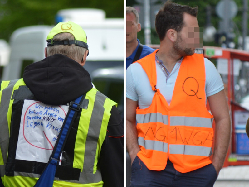 Teilnehmende von »Hygiene-Demonstrationen« im Mai 2020 in Berlin